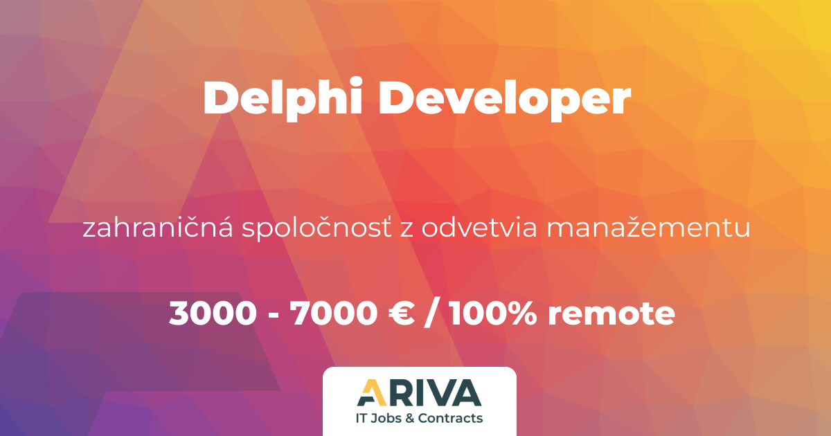 Delphi Developer | ARIVA