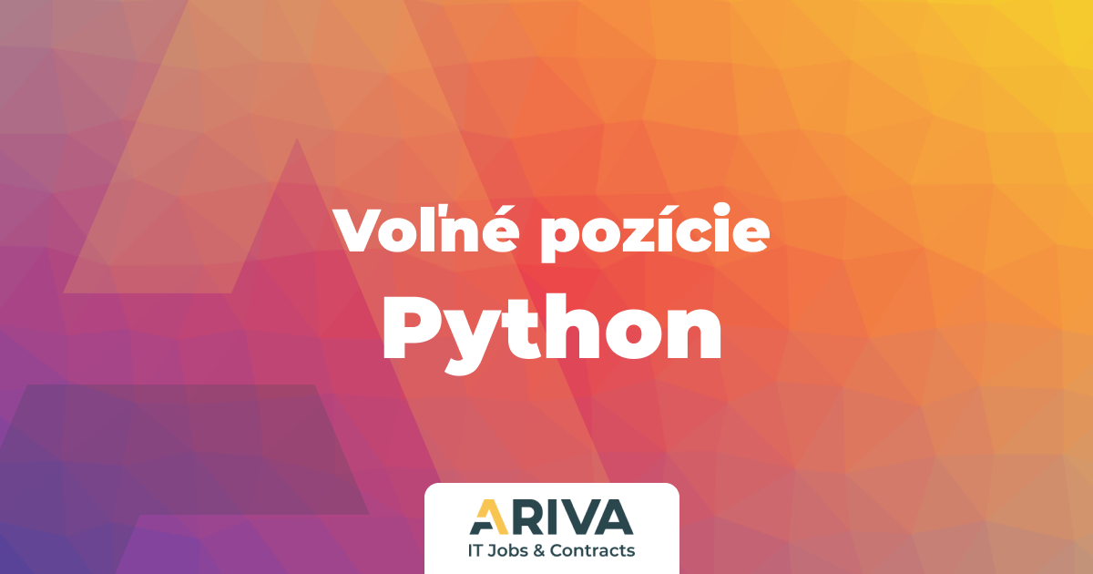 IT pracovné pozície - Python | ARIVA